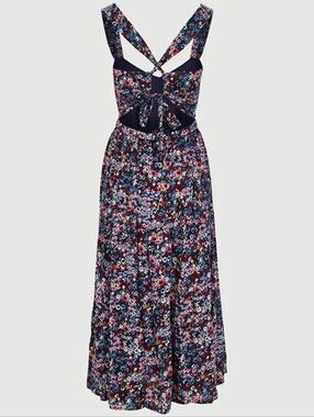 FRNCH Paris floral Tie back Maxi Dress